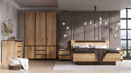 Пенал 3 ящика Бостон, дуб Вотан 