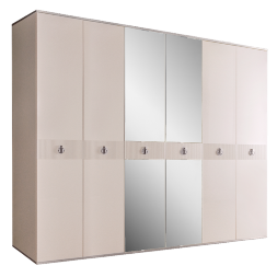 Шкаф 6 дверей РМШ1/6(s) (с зеркалами) Rimini Solo