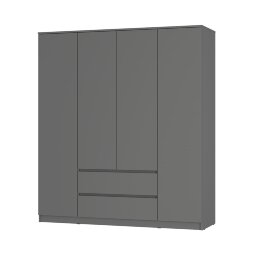 Шкаф 4-х створчатый Симпл, Графит
