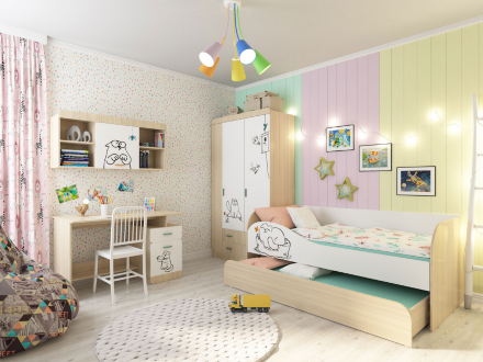 Кровать выкатная Кот 