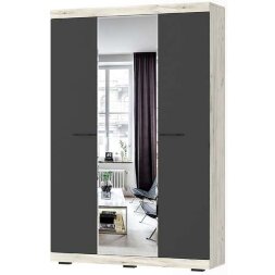 Шкаф Соната ШСЗ-1300, Крафт белый - Антрацит