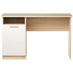 Стол ПКС-12, Сонома/Белый глянец 