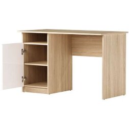 Стол ПКС-12, Сонома/Белый глянец 