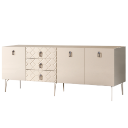 Комод (для гостиной) 2.1 БМКМ-5(Fa) (3 двери лак) Bogemia Farfalle