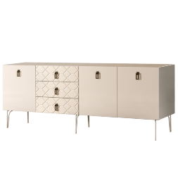 Комод (для гостиной) 2.1 БМКМ-5(Fa) (3 двери лак) Bogemia Farfalle