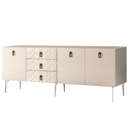 Комод (для гостиной) 2.1 БМКМ-5(Fa) (3 двери лак) Bogemia Farfalle 