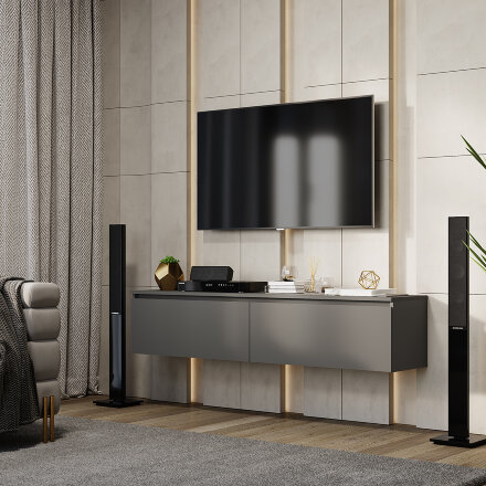 Шкаф навесной Симпл, Графит 