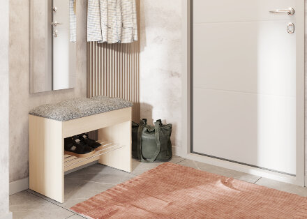 Тумба для обуви Лина, дуб млечный 