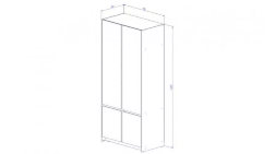 Шкаф ШК-01 Бостон, дуб Вотан