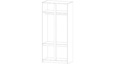 Шкаф ШК-01 Бостон, дуб Вотан 