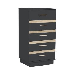 Комод высокий 3 Анона, Антрацит