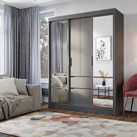 Шкаф-купе Симпл, Графит 