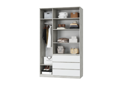 Шкаф для одежды 3 двери и 3 ящика Лори  