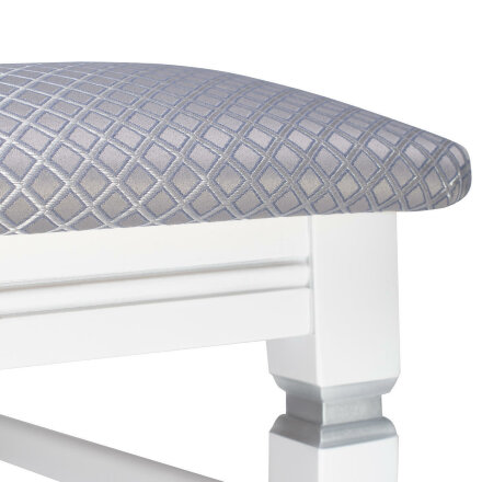 Стул Юта Белый/Атина серебро 