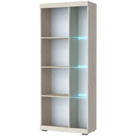 Шкаф-витрина ШВС-800 Соната, Крафт белый - Антрацит 