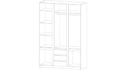 Шкаф 3-х створчатый Бостон, дуб Вотан