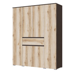 Шкаф 4-х створчатый Плейона, венге/дуб делано