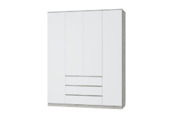 Шкаф для одежды 4 двери и 3 ящика Лори