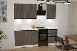 Кухонный гарнитур Ноктюрн стандарт, 160 см