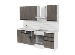 Кухонный гарнитур Ноктюрн стандарт, 160 см