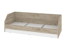 Кровать 800 Оливия, Серый дуб/Белый