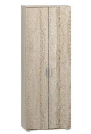 Шкаф двустворчатый Сопрано, Сонома/Белый 