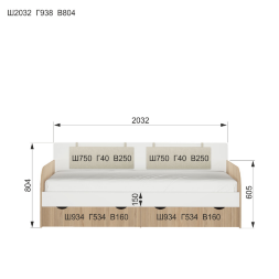 Кровать-тахта 2,0  Кот