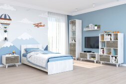 Комод с 2мя ящиками на ножках К-1 ЭГО, бетон/камень