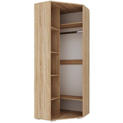 Шкаф угловой Италия, Сонома/белый глянец