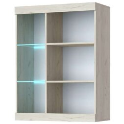 Витрина навесная ВНС-800 Соната, Крафт белый - Антрацит