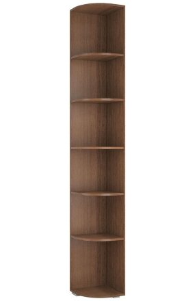 Угловой стеллаж Ливорно ЛШ-10, орех донской 