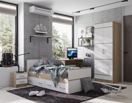 Шкаф 2х-дверный Сакура, сонома 