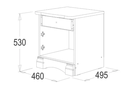Тумба прикроватная Ольга 1Н 