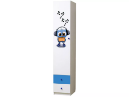 Шкаф однодверный с ящиками и фотопечатью Совята 1.3