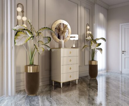 Зеркало круглое Поталь 