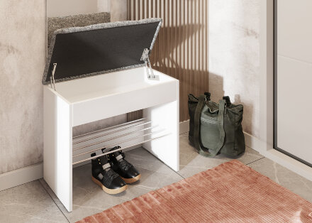 Тумба для обуви Лина, белый 