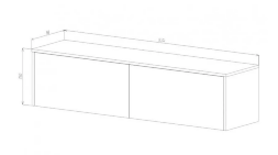 Антресоль АН-01 Бостон, дуб Вотан