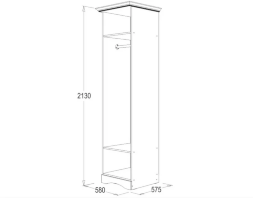 Шкаф однодверный Ольга 1Н