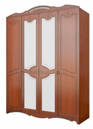 Шкаф 4-х дверный Лотос, Орех