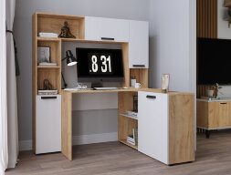 Тумба Квартет-13, Дуб крафт золотой/Белый