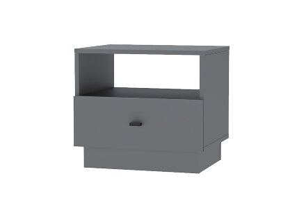 Тумба прикроватная Т-2 Квадро, Графит 